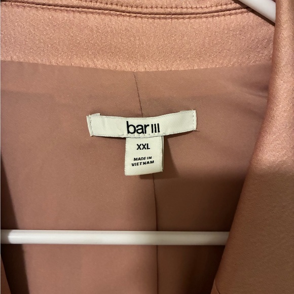 Bar III Blush Pink Satin Blazer - Picture 2 of 5